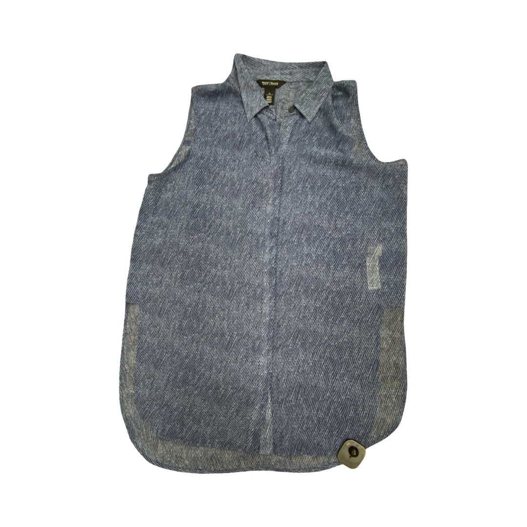 Top Sleeveless By White House Black Market In Blue, Size:M