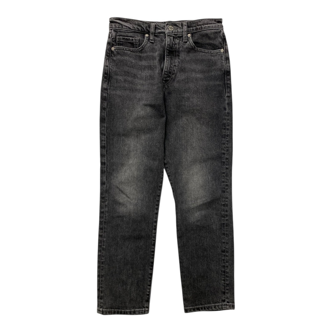 Jeans Straight By Banana Republic In Black Denim, Size:4