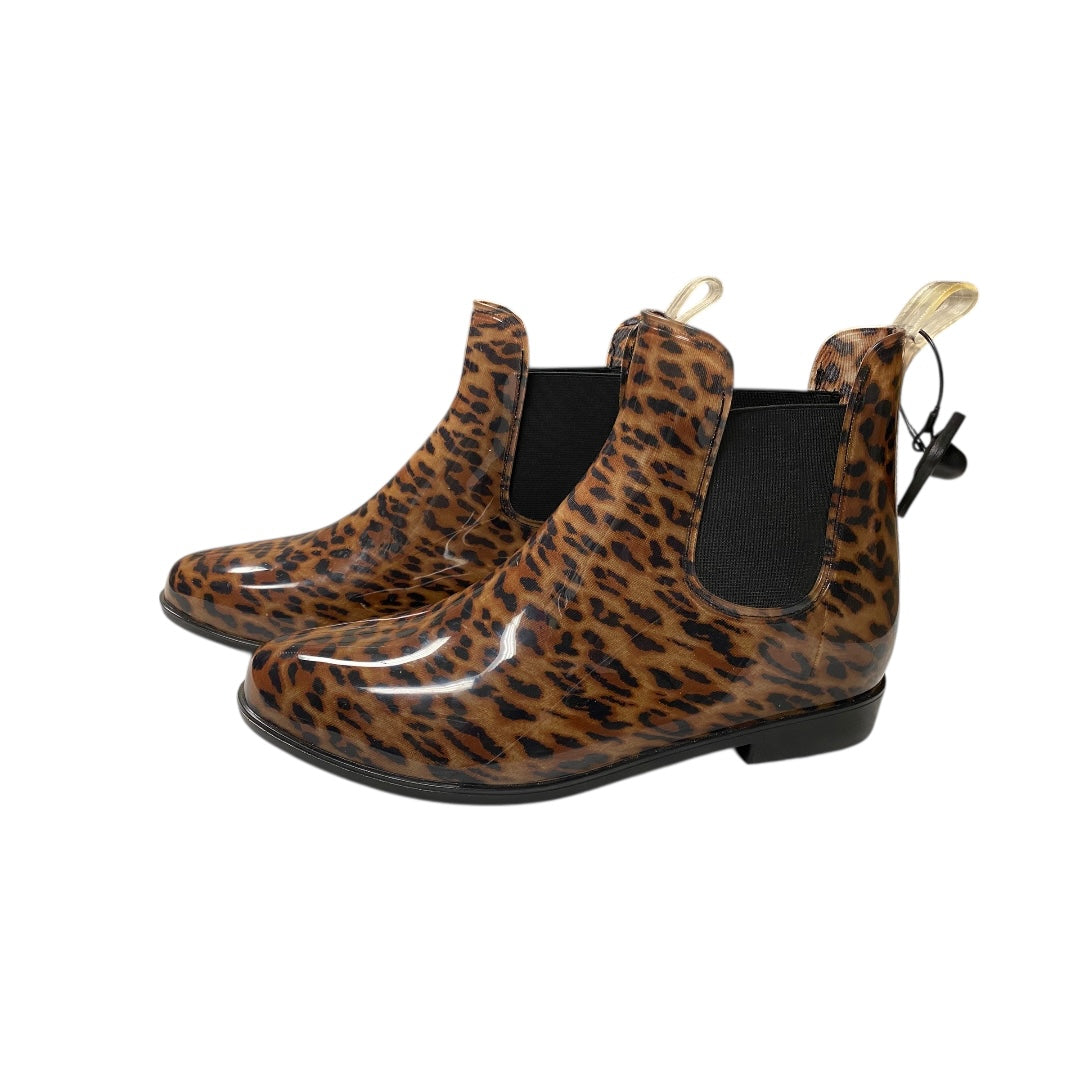 Boots Rain By A New Day In Animal Print, Size:12