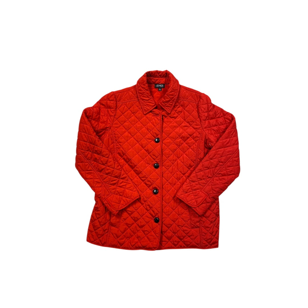Jacket Puffer & Quilted By Jones New York In Red, Size:L
