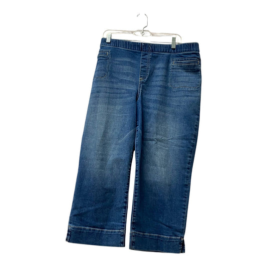 Jeans Cropped By West Bound In Blue Denim, Size:20