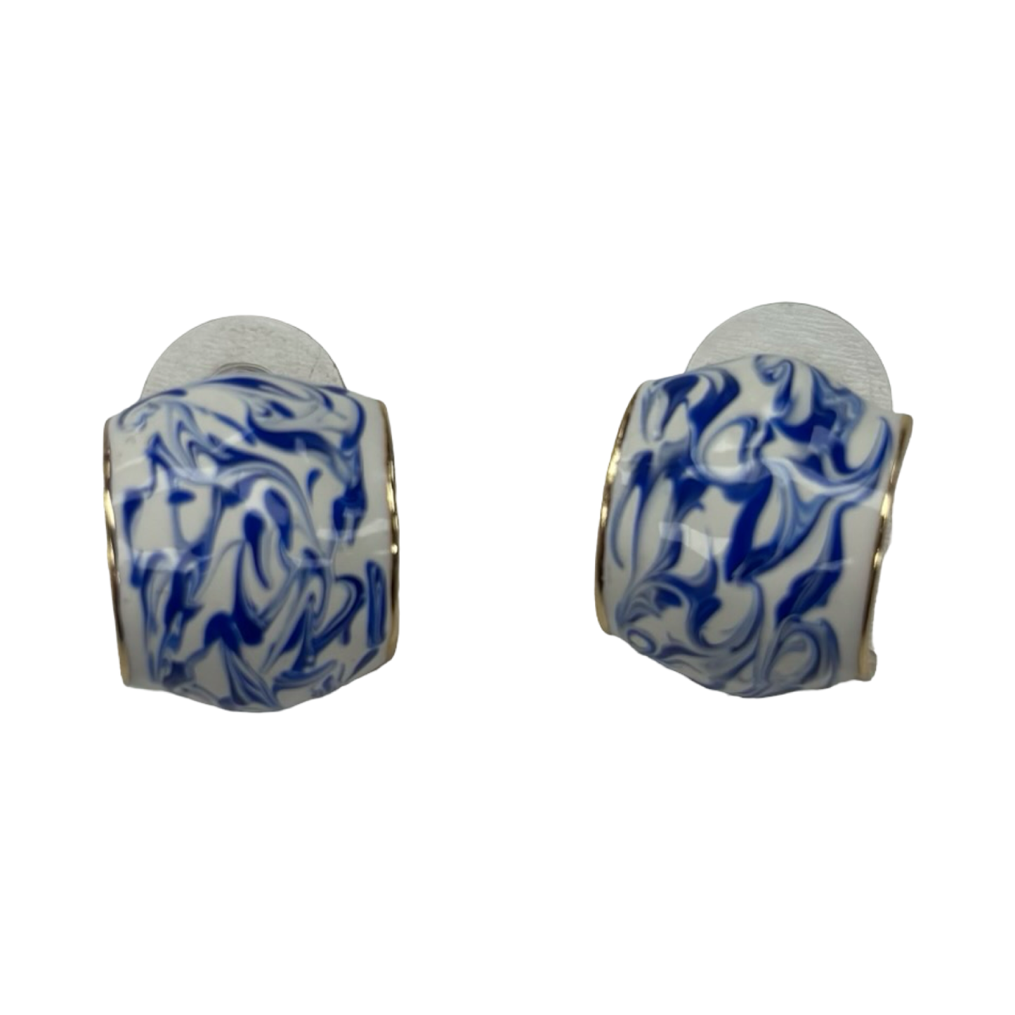 Earrings Dangle/Drop By Clothes Mentor In Blue & White