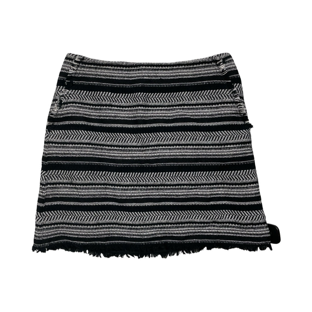 Skirt Mini & Short By Loft In Black & White, Size:2