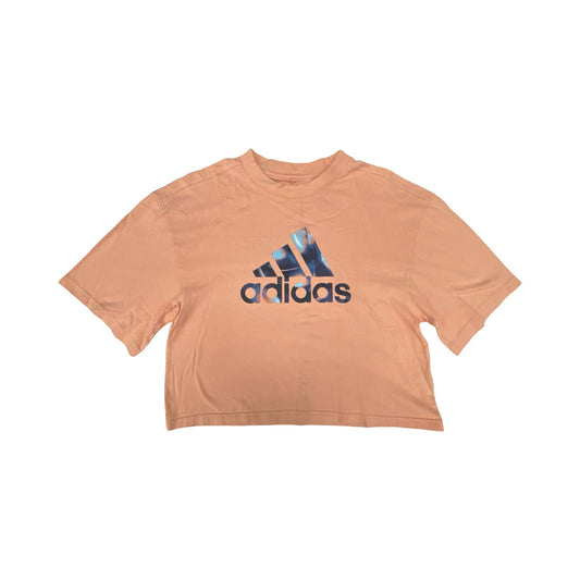 Athletic Top Ss By Adidas In Peach, Size:Xs