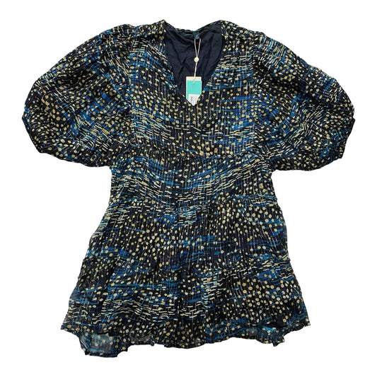 Dress Casual Short By Shore In Blue & Yellow, Size:Xs