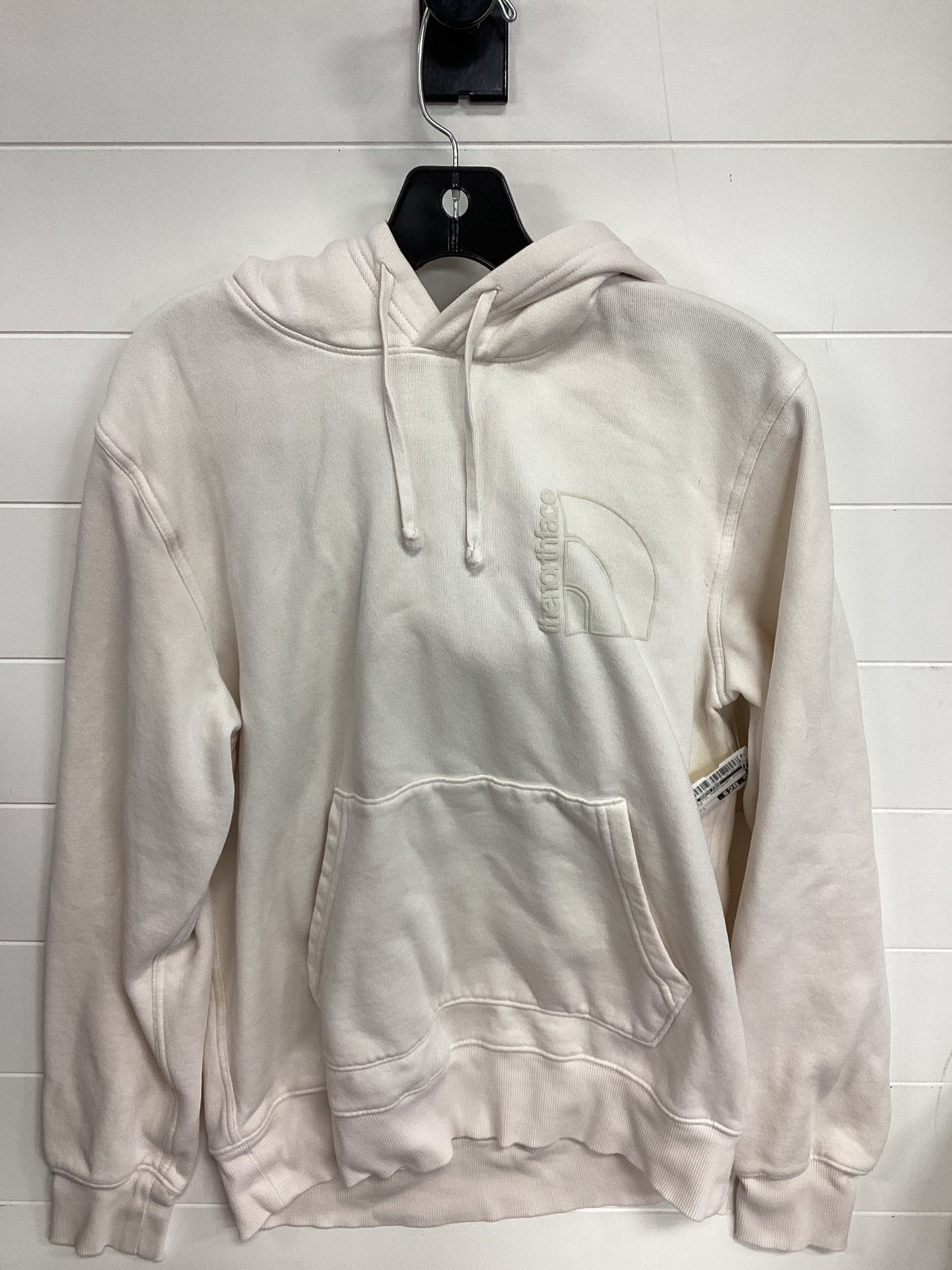 Athletic Sweatshirt Hoodie By The North Face In Cream, Size:L