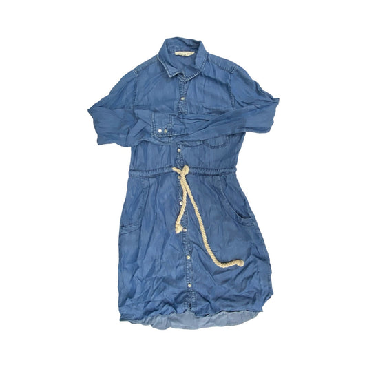 Dress Casual Midi By Lovestitch In Blue Denim, Size:S