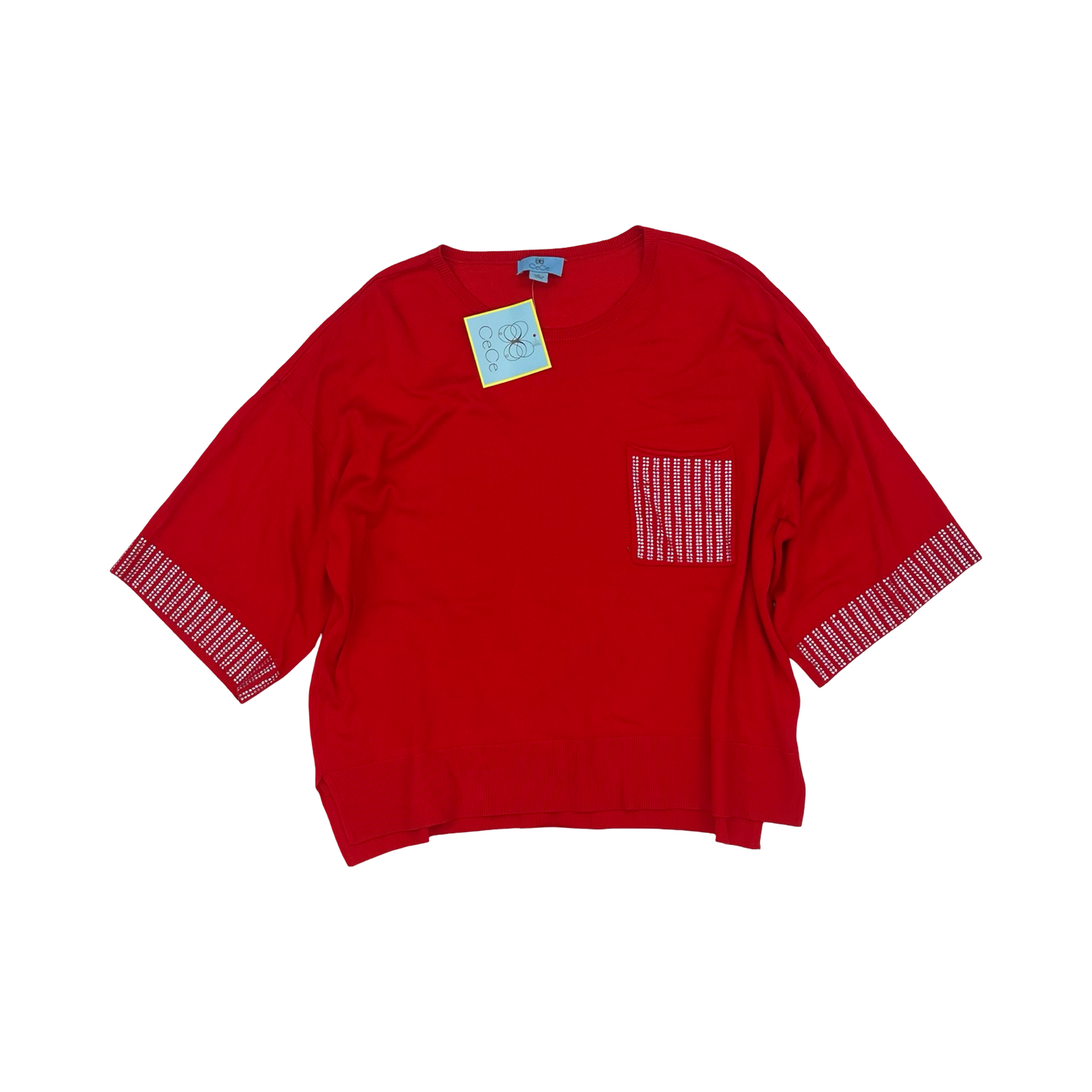 Sweater By Cece In Red, Size:L