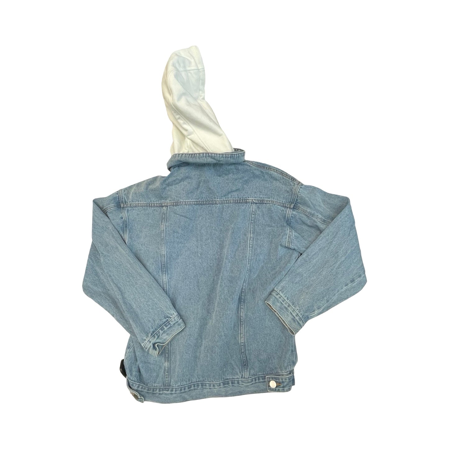 Jacket Denim By Pink Lily In Blue Denim, Size:L