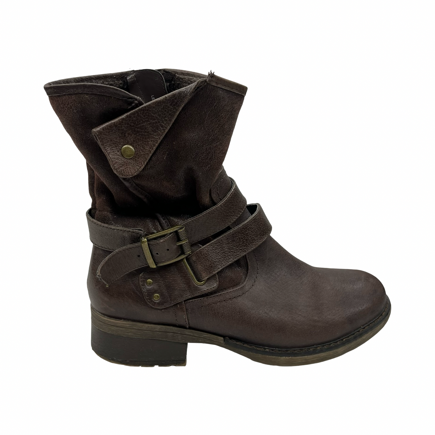 Boots Leather By Bare Traps In Brown, Size:8
