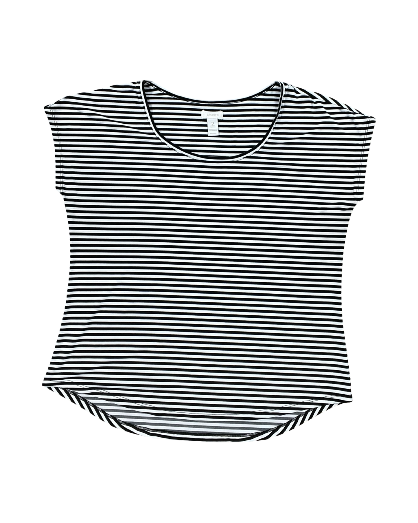 Top Ss By Chicos In Black & White, Size:L