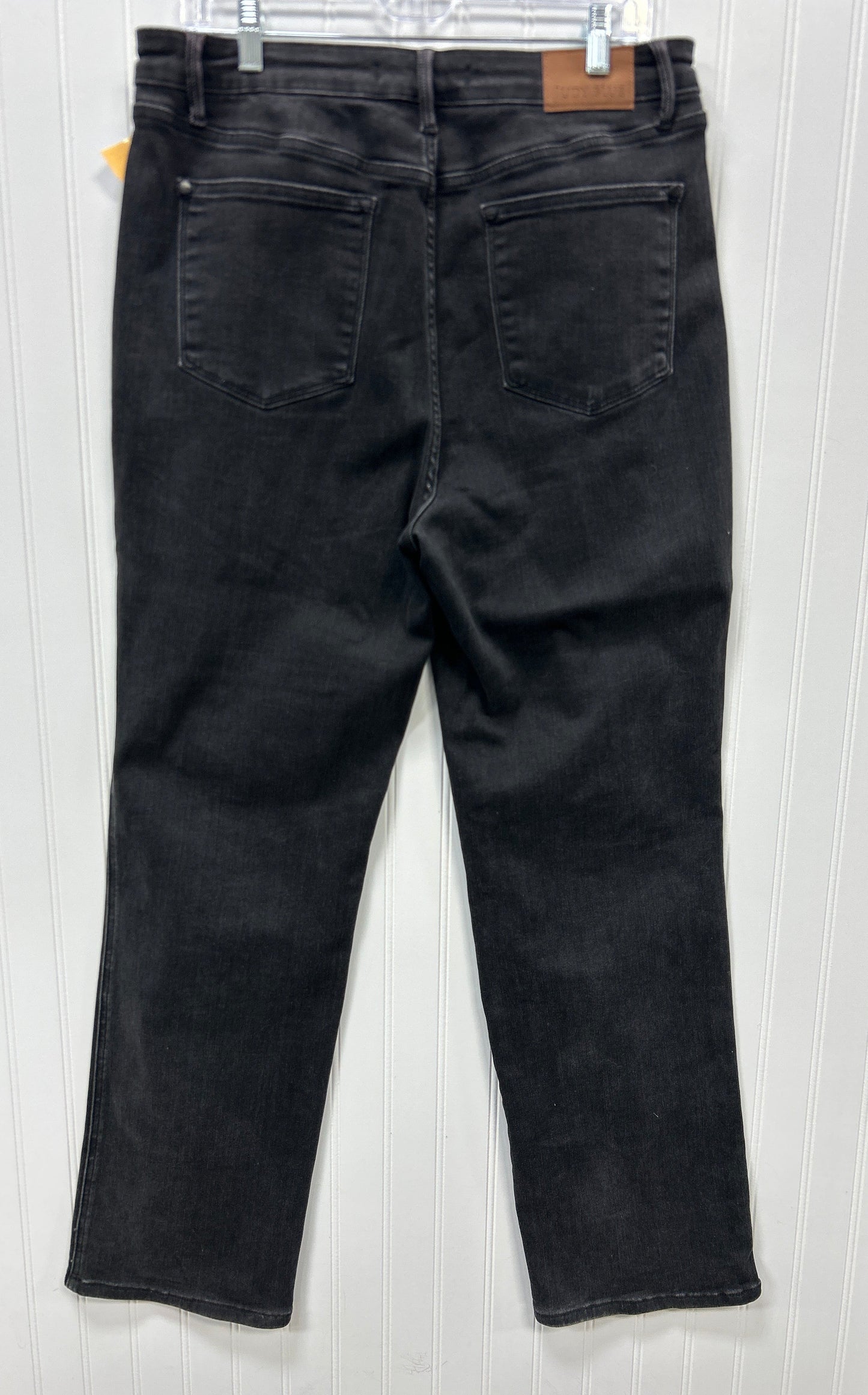 Jeans Straight By Judy Blue In Black Denim, Size:14