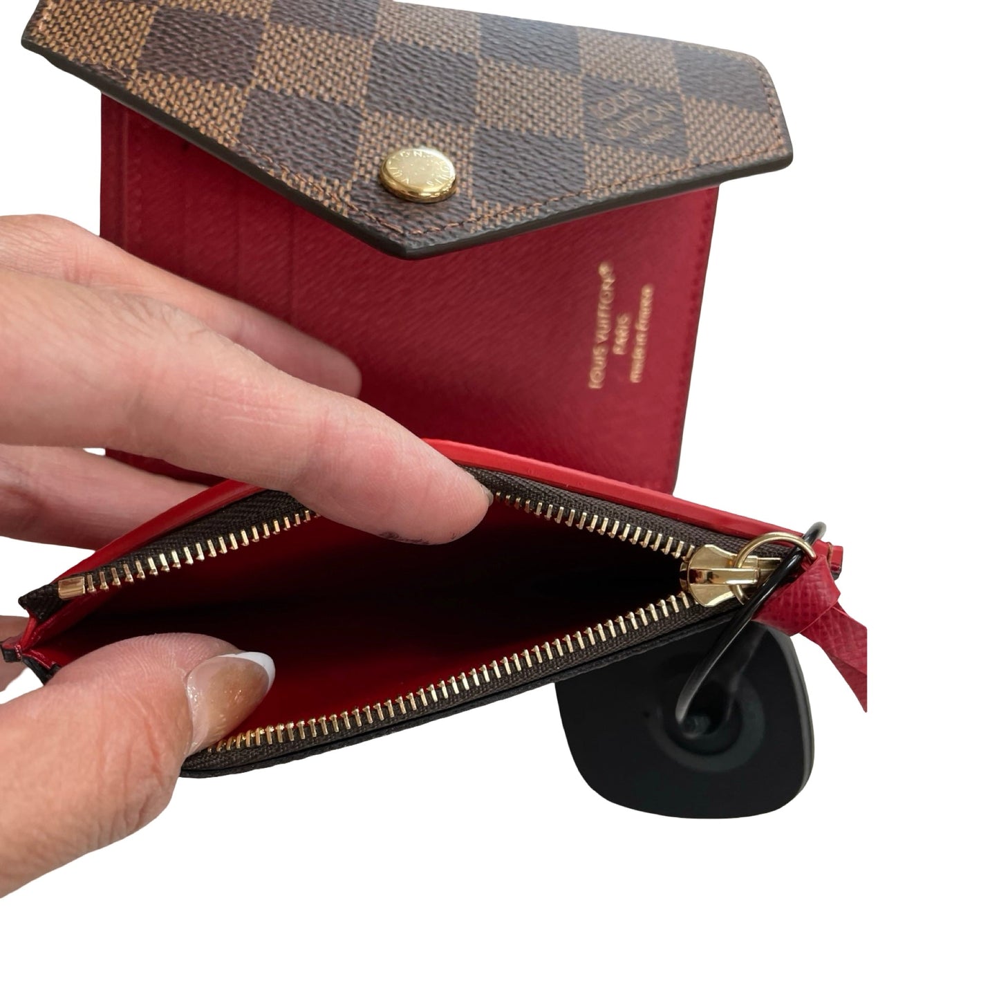 Wallet Luxury Designer By Louis Vuitton In Brown, Size:Small