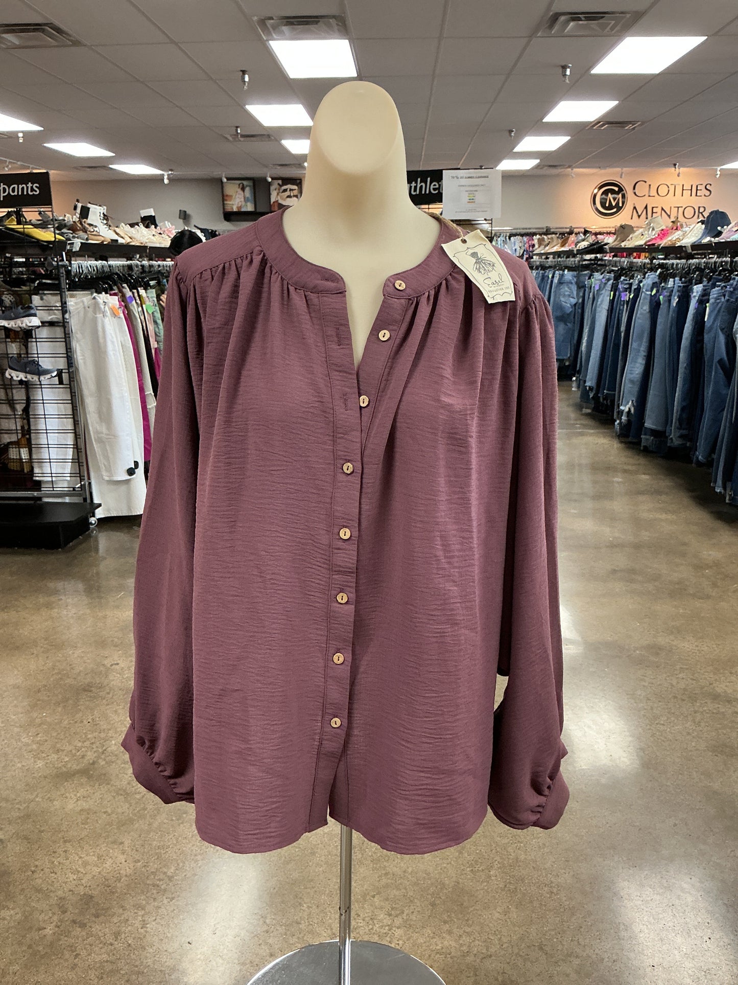 Top Ls By Easel In Purple, Size:L
