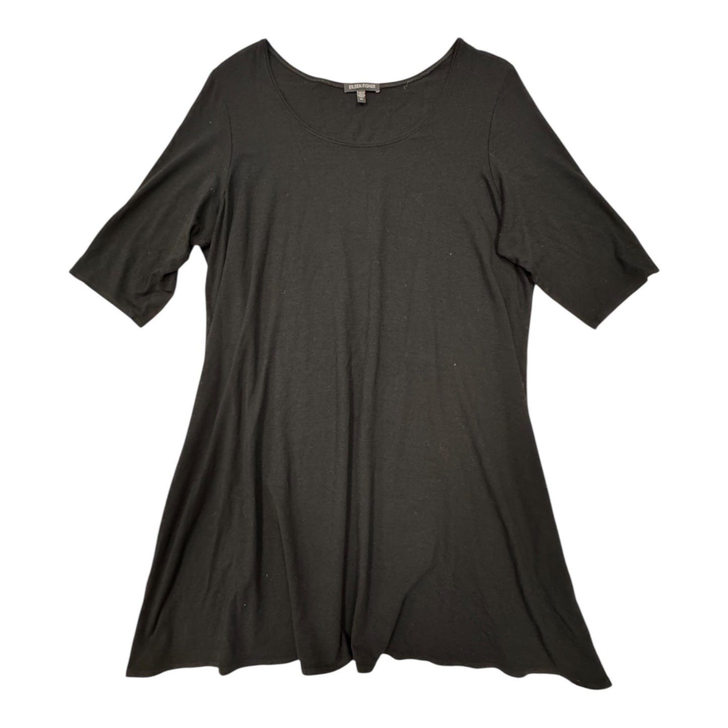 Dress Casual Midi By Eileen Fisher In Black, Size:Xl