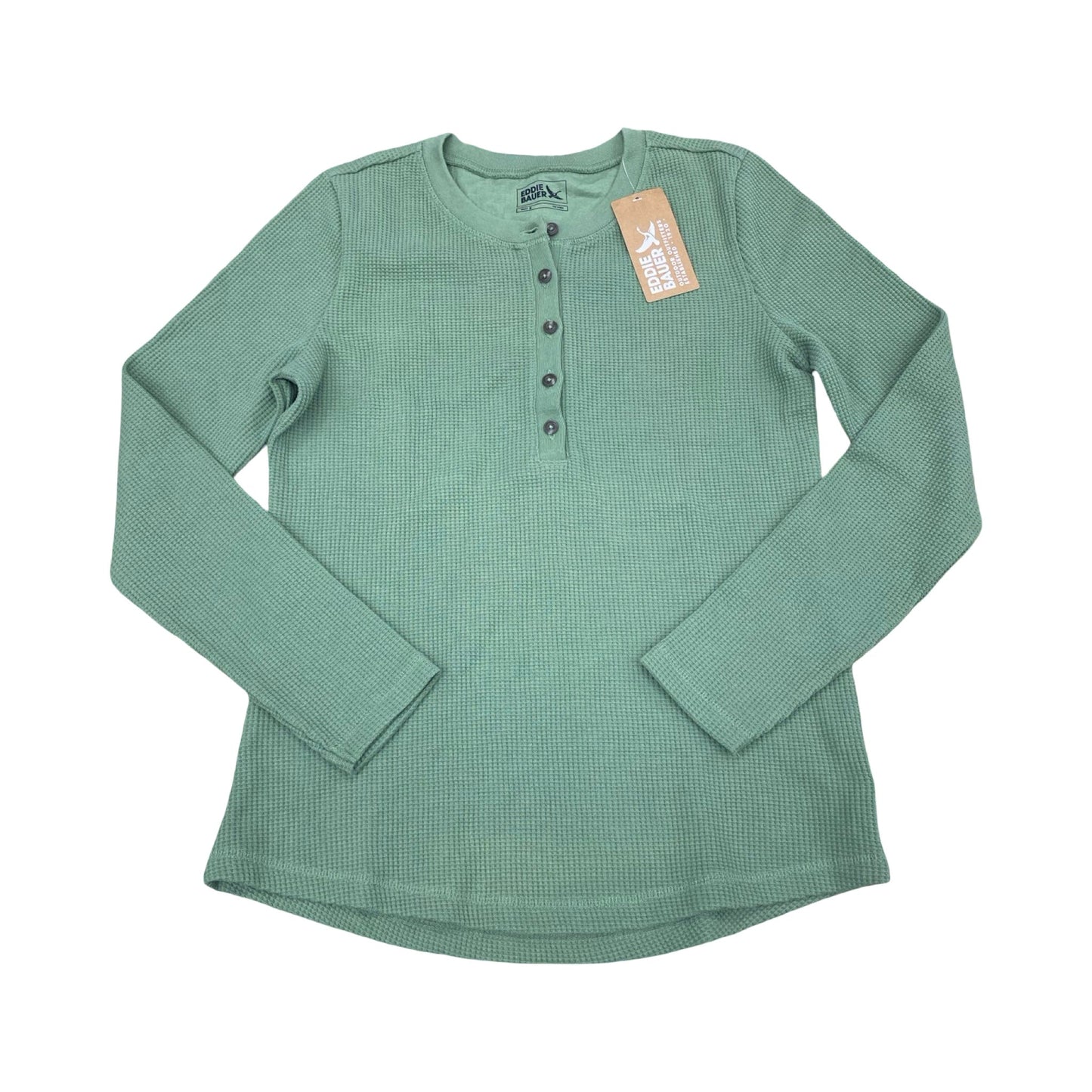 Top Ls By Eddie Bauer In Green, Size:M