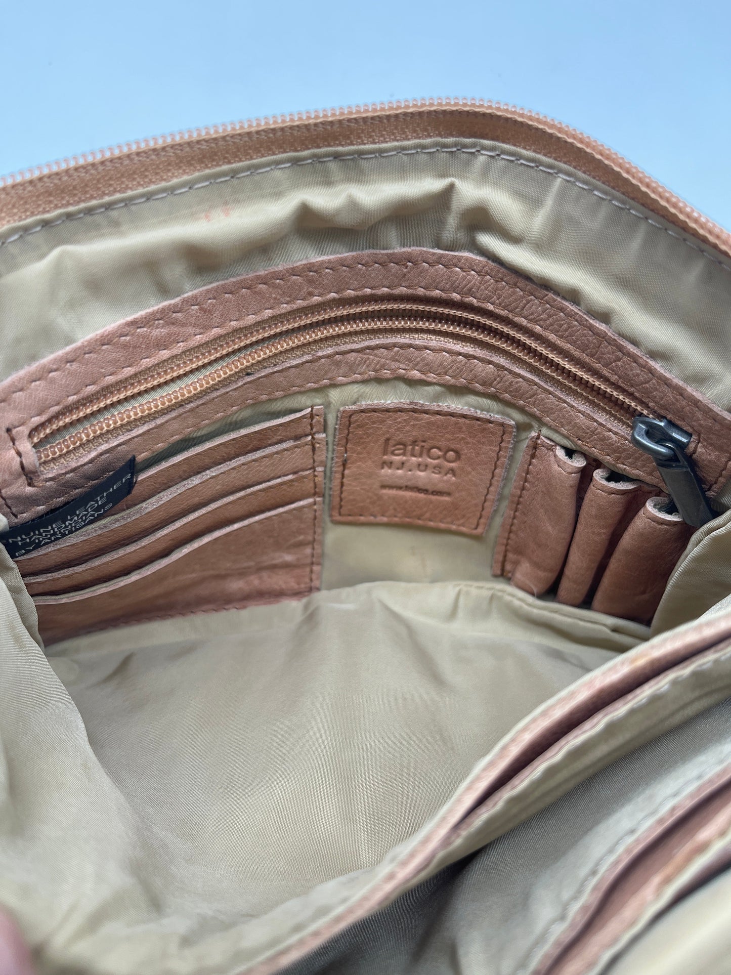 Crossbody Leather By Clothes Mentor, Size: Medium