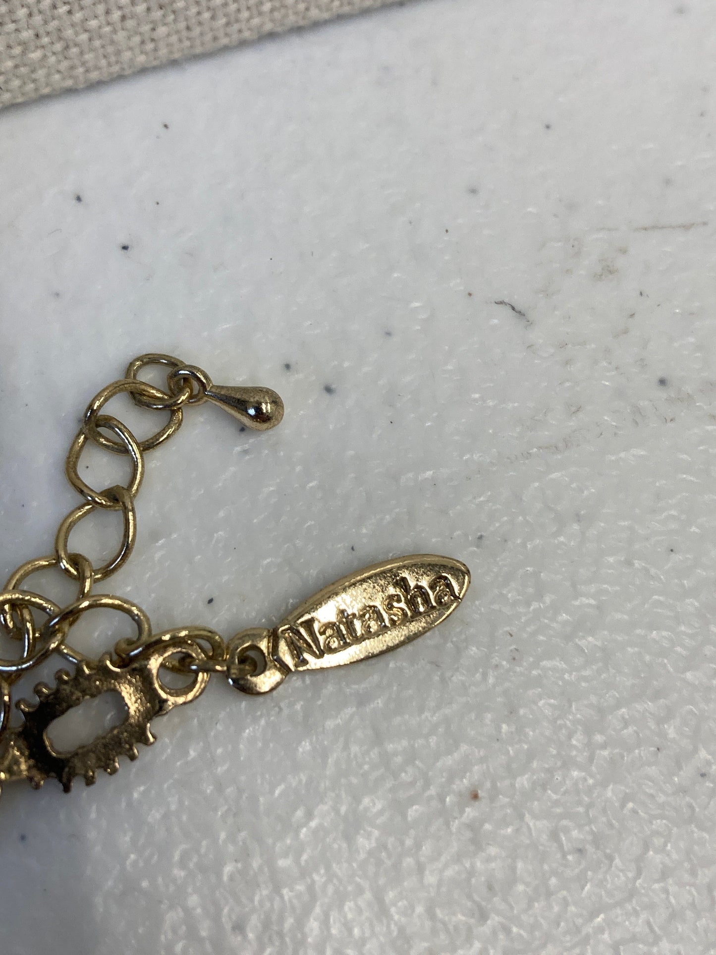 Necklace Designer By Natasha In Gold