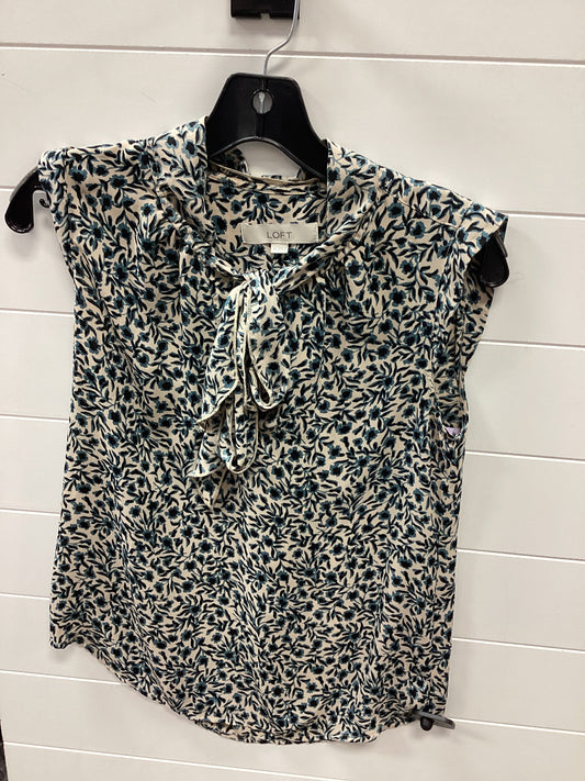 Top Sleeveless By Loft In Cream, Size:XS