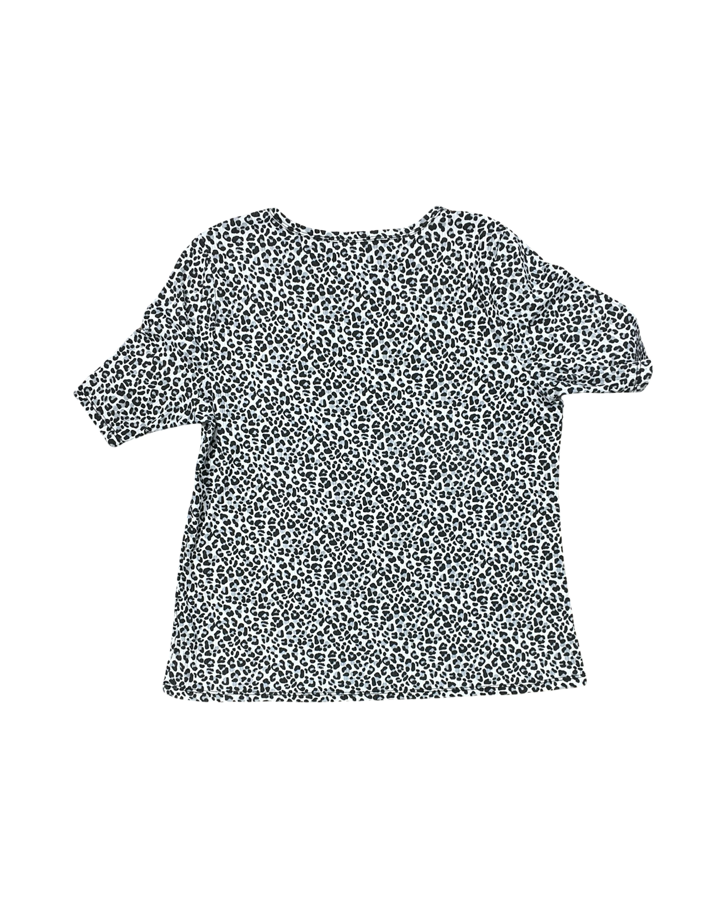 Top Ss By Kim & Cami In Leopard Print, Size:Xl
