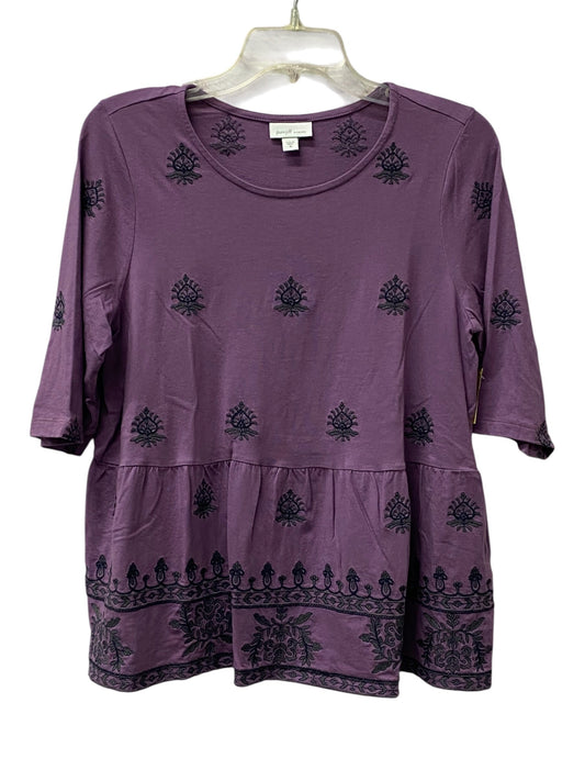Top Ss By Pure Jill In Purple, Size:M