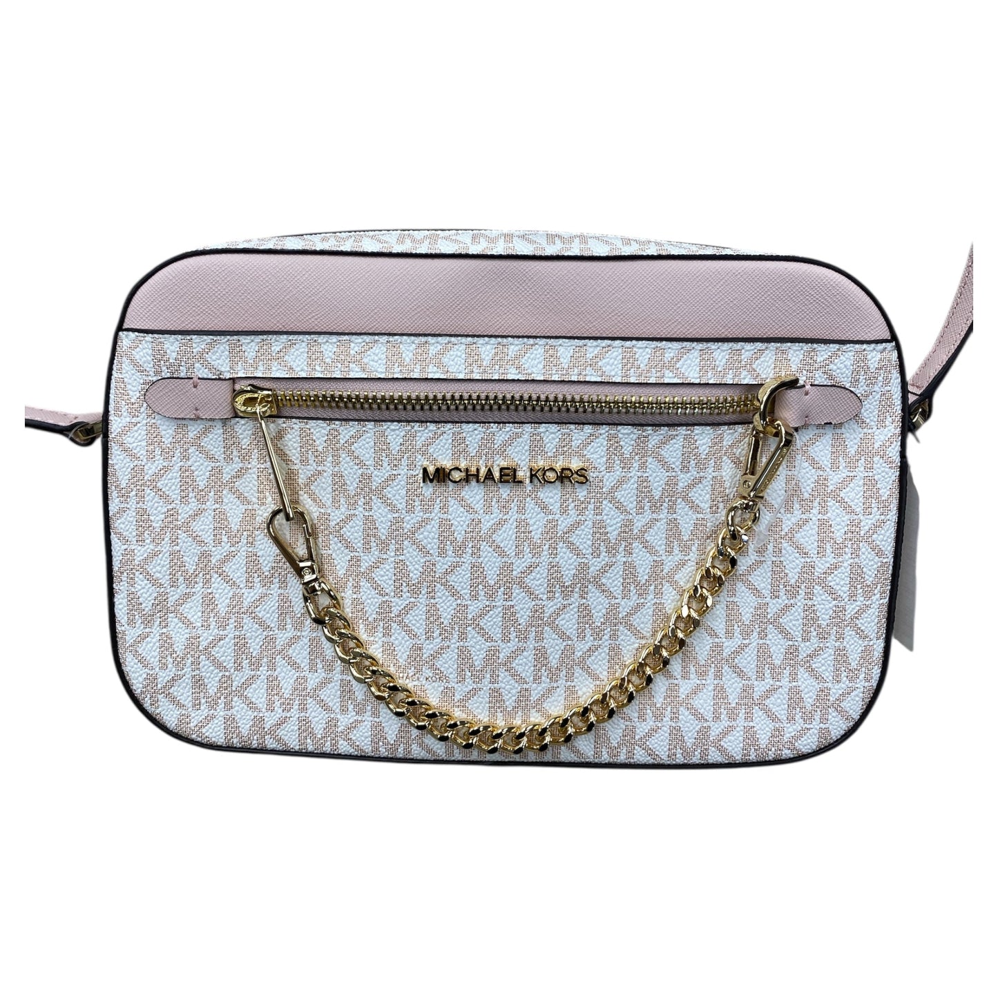 Handbag Designer By Michael Kors In Rose Gold, Size:Medium