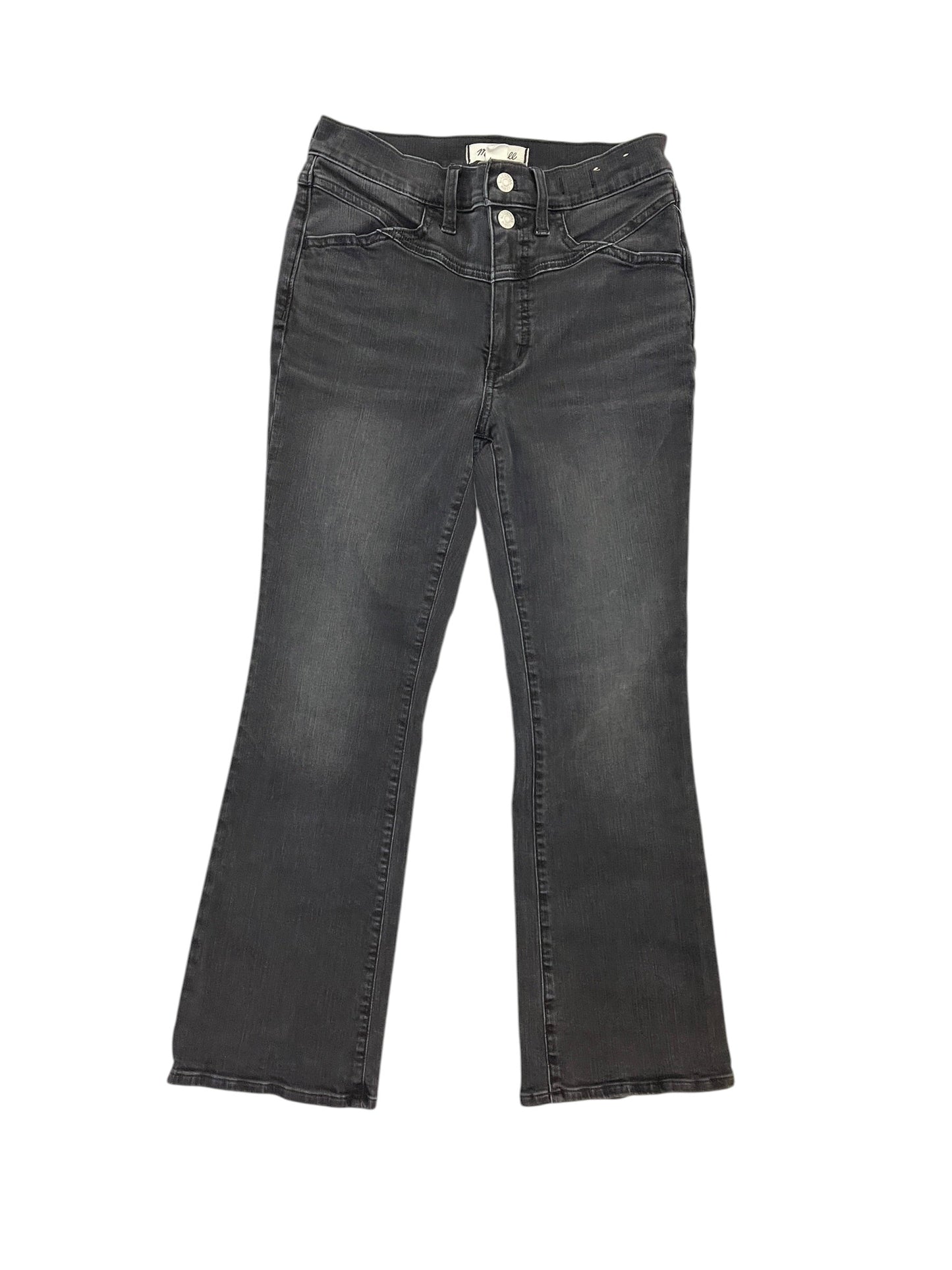 Jeans Boot Cut By Madewell In Black Denim, Size:4