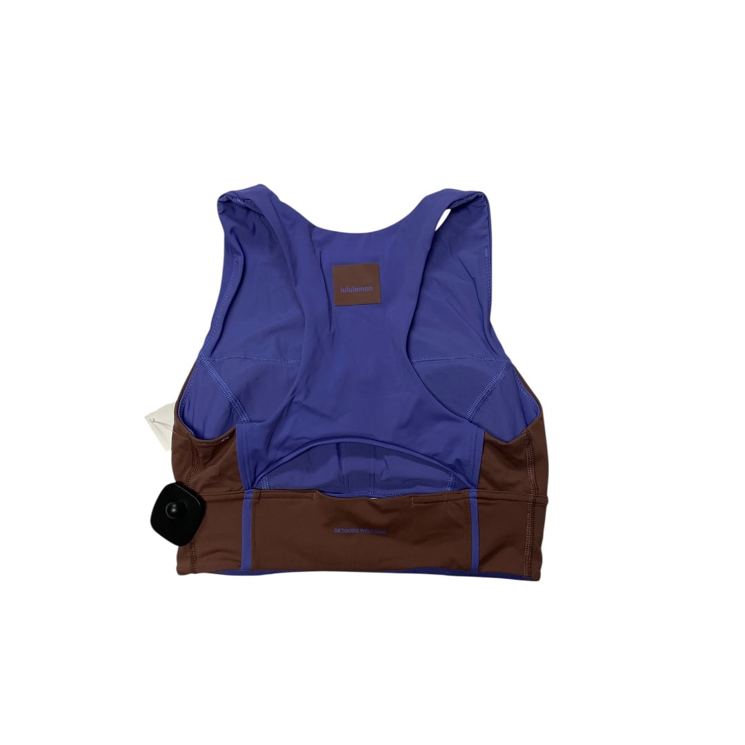 Athletic Bra By Lululemon In Blue & Brown, Size:4