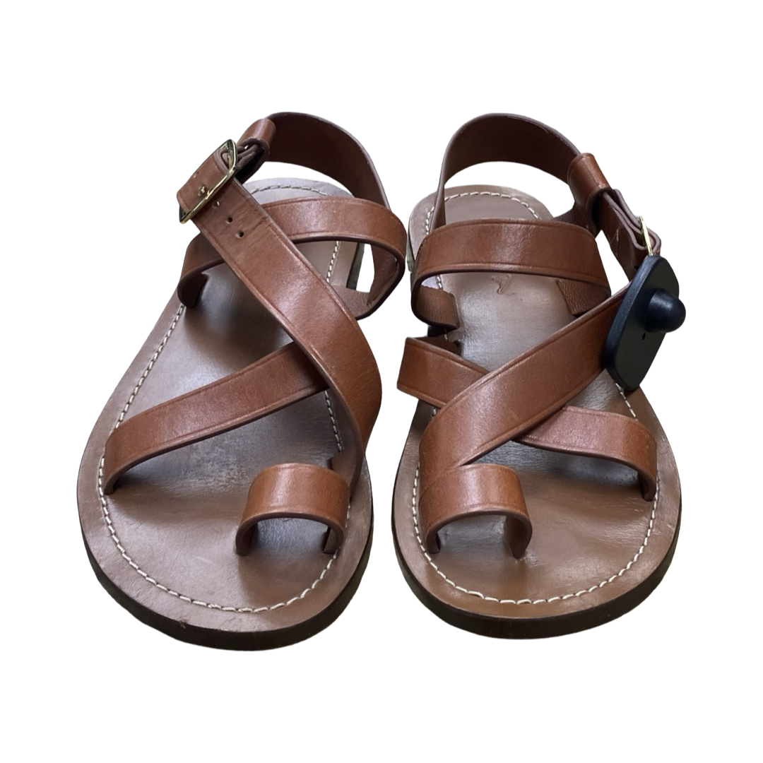 Sandals Designer By Cma In Brown, Size:5.5