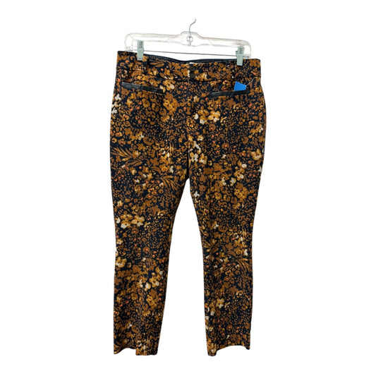 Pants Cropped By Anthropologie In Blue & Brown, Size:10