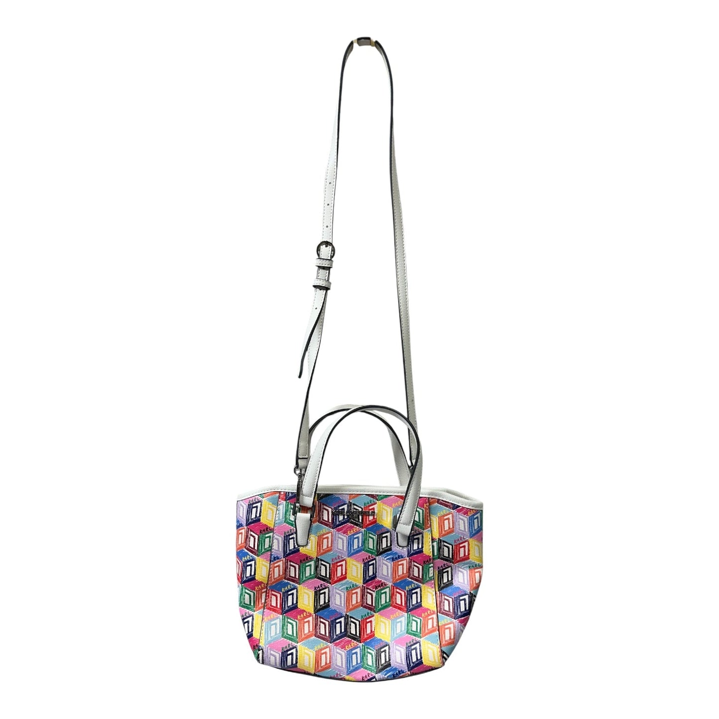 Handbag Designer By Karl Lagerfeld In Multi, Size:Medium