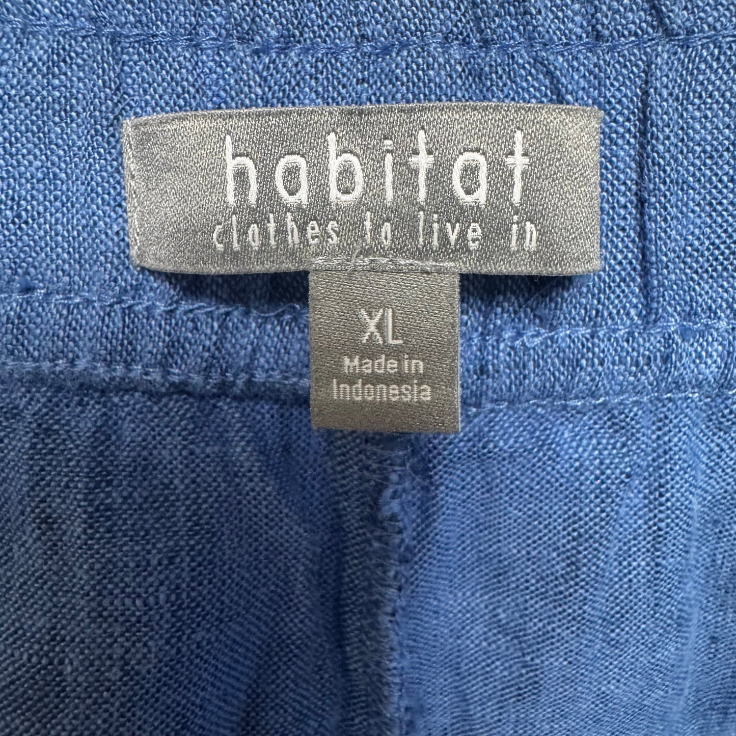 Pants Linen-Cotton Blend By Habitat In Blue, Size: Xl