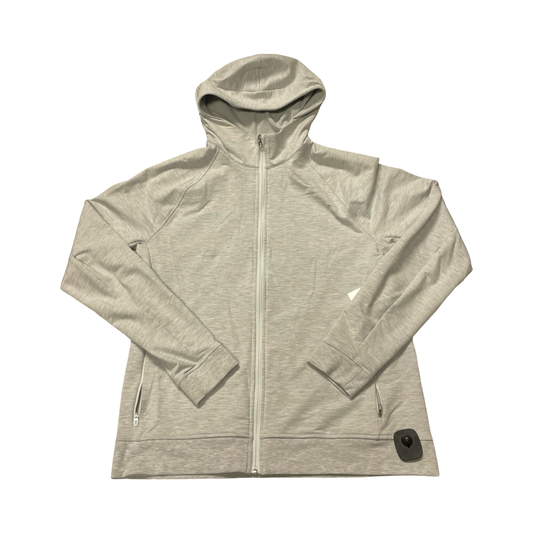 Athletic Jacket By Lululemon In Grey, Size:L