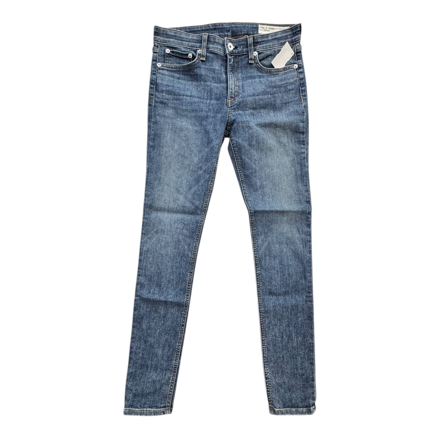 Jeans Skinny By Rag And Bone In Blue Denim, Size:4