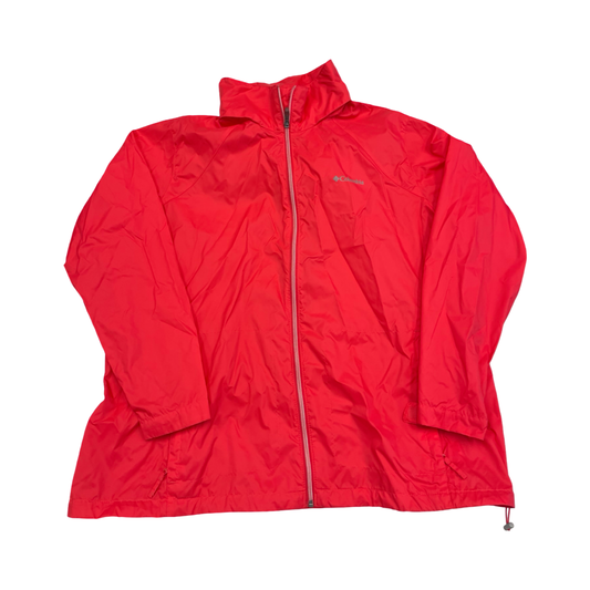 Jacket Windbreaker By Columbia In Pink, Size:3X