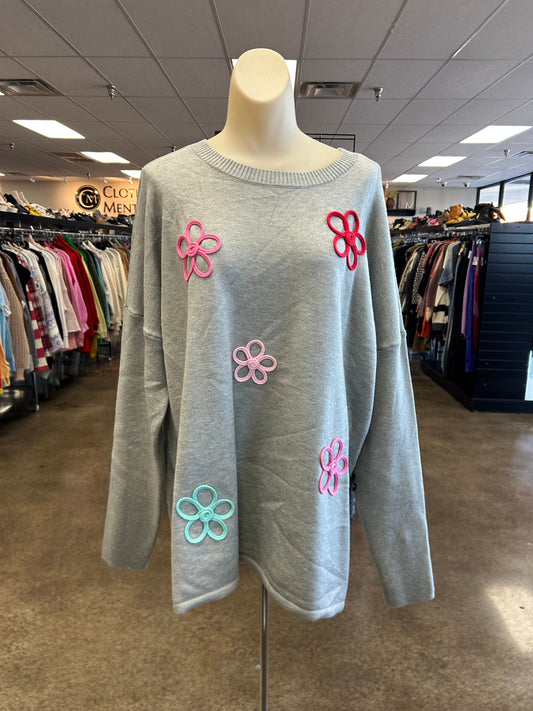 Sweater By Crown And Ivy In Grey, Size:Xl