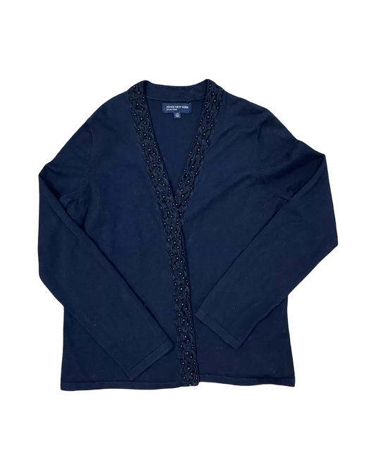Cardigan By Jones New York In Black, Size:L