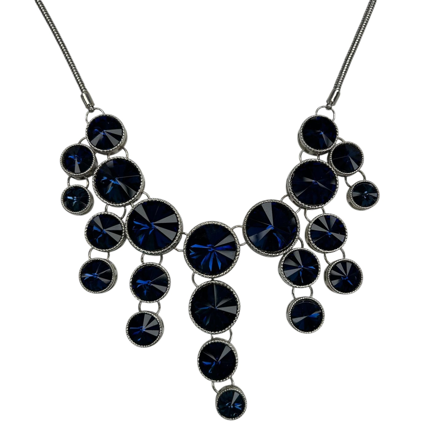 Necklace Statement By Clothes Mentor In Blue & Silver