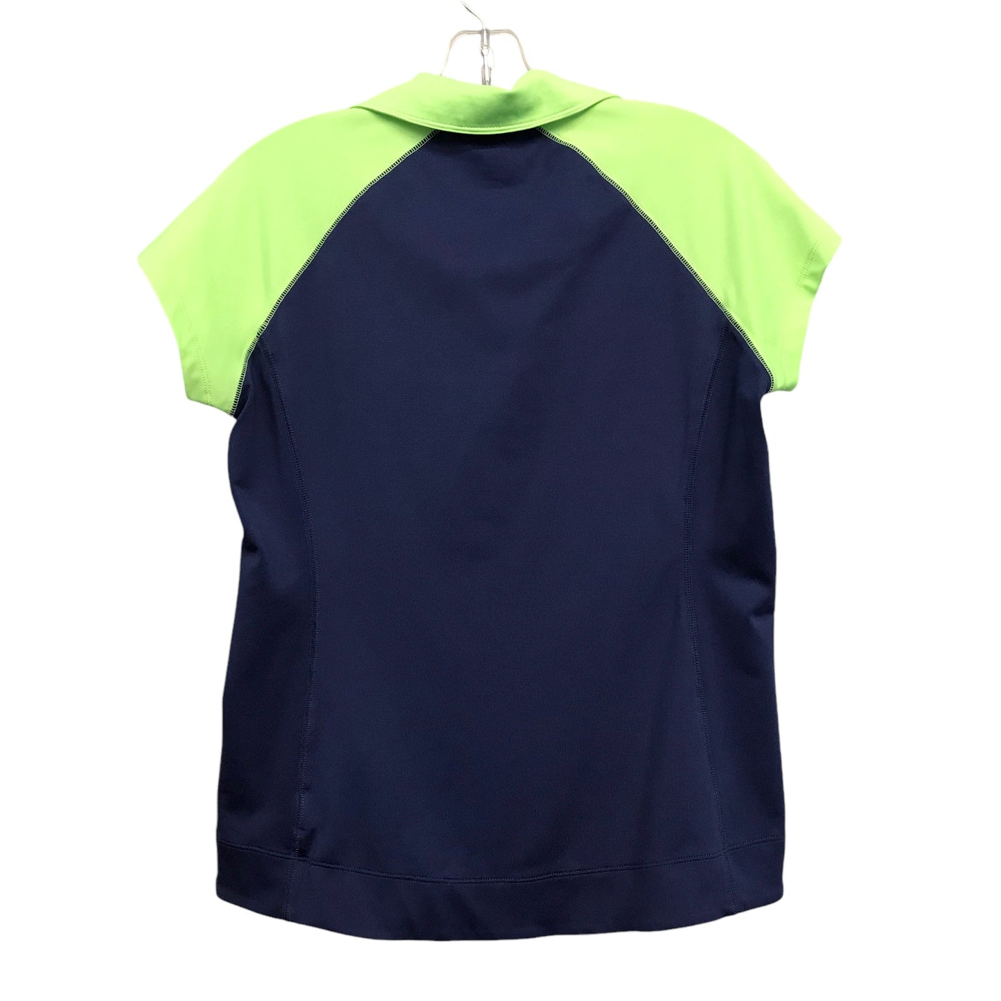 Athletic Top Ss By JOFIT In Blue & Green, Size:M