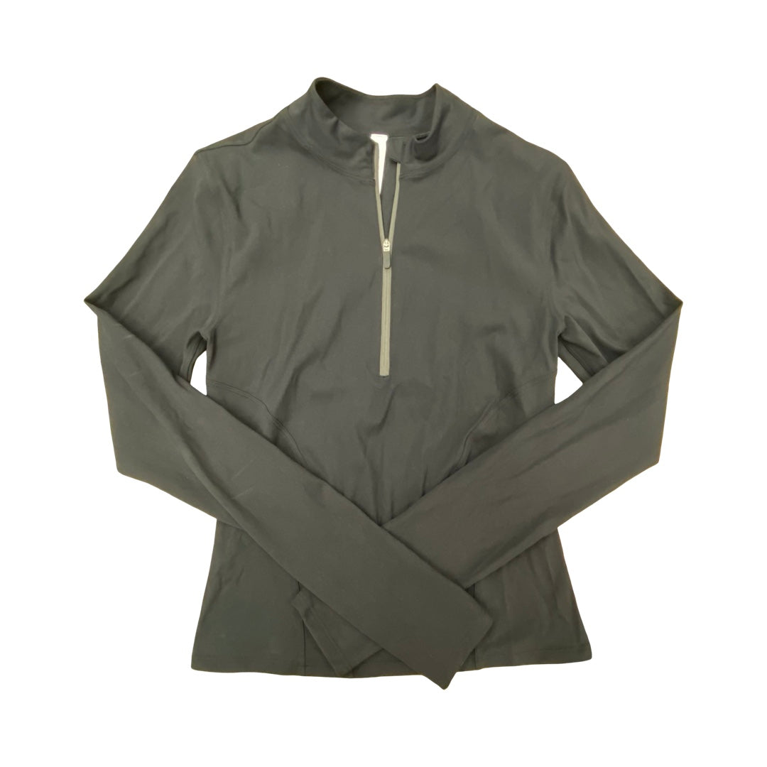Athletic Top Ls Collar By Lululemon In Black, Size:6