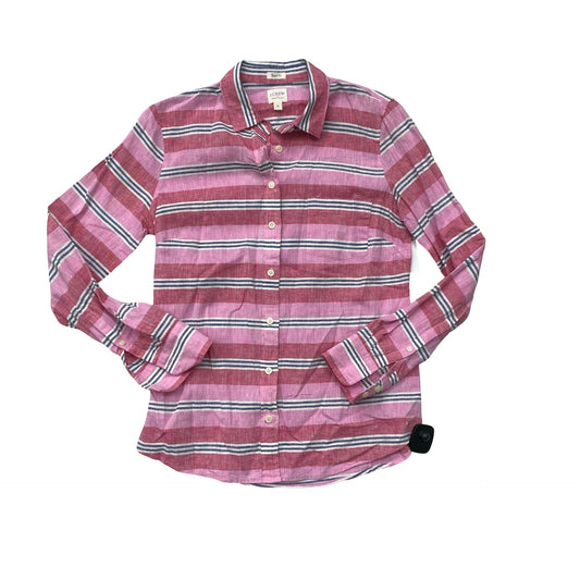 Top Ls By J. Crew In Pink & Red, Size:Xs