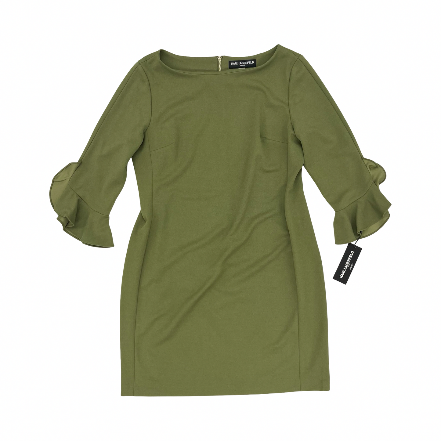 Dress Designer By Karl Lagerfeld In Green, Size:14