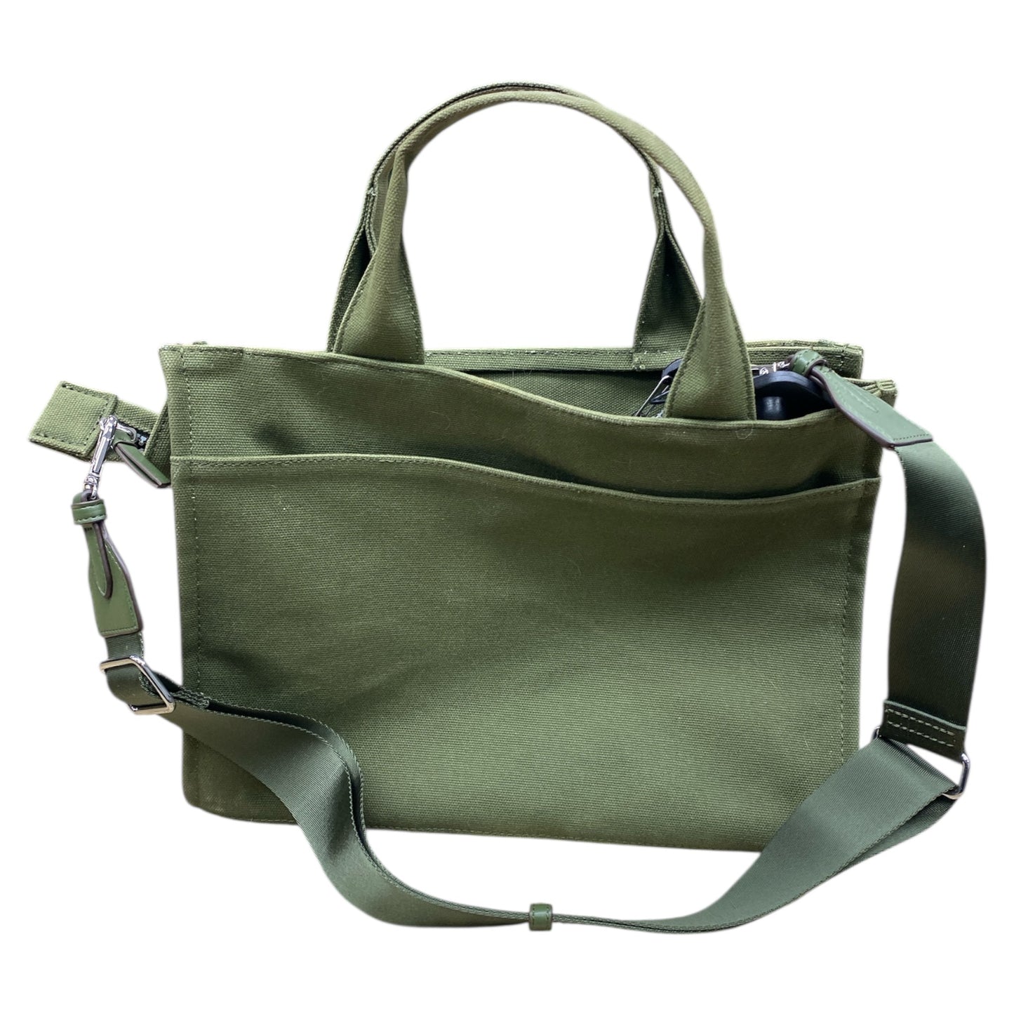 Handbag By Dkny In Green, Size:Medium