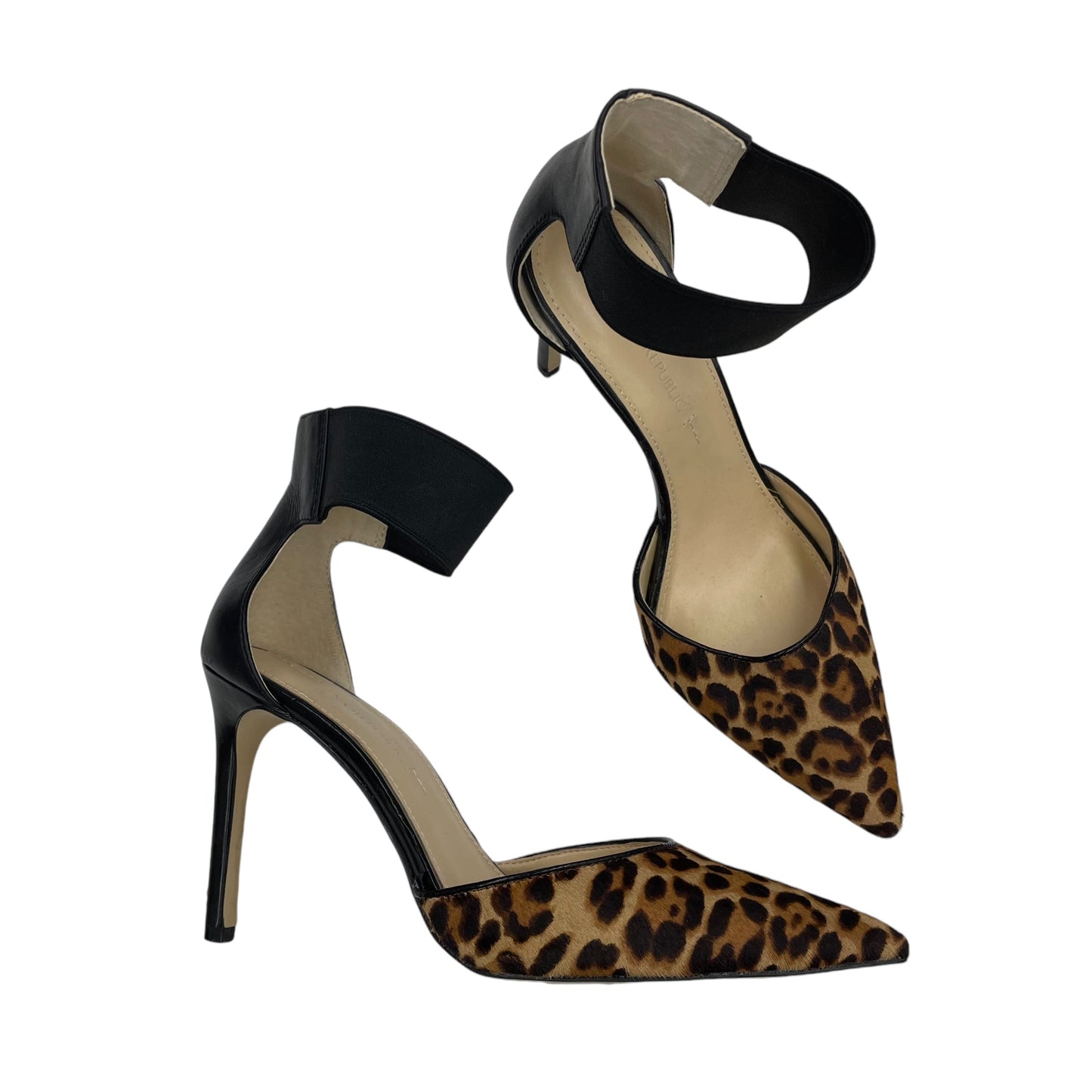 Shoes Heels Stiletto By Banana Republic In Animal Print, Size:8.5