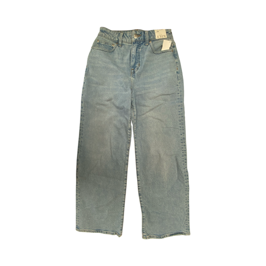 Jeans Wide Leg By J. Crew In Blue Denim, Size:0