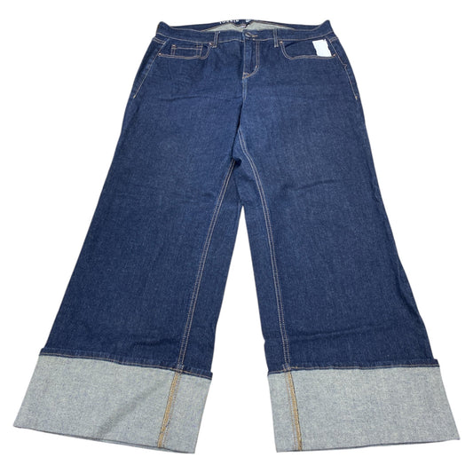 Jeans Wide Leg By Torrid In Blue Denim, Size:14