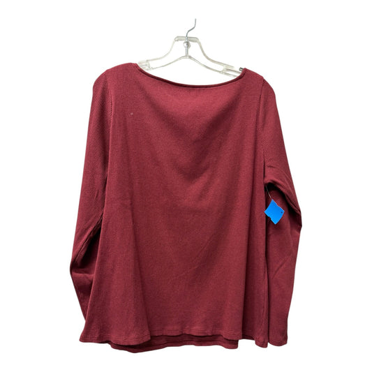 Top Ls By On 34Th In Red, Size:2X