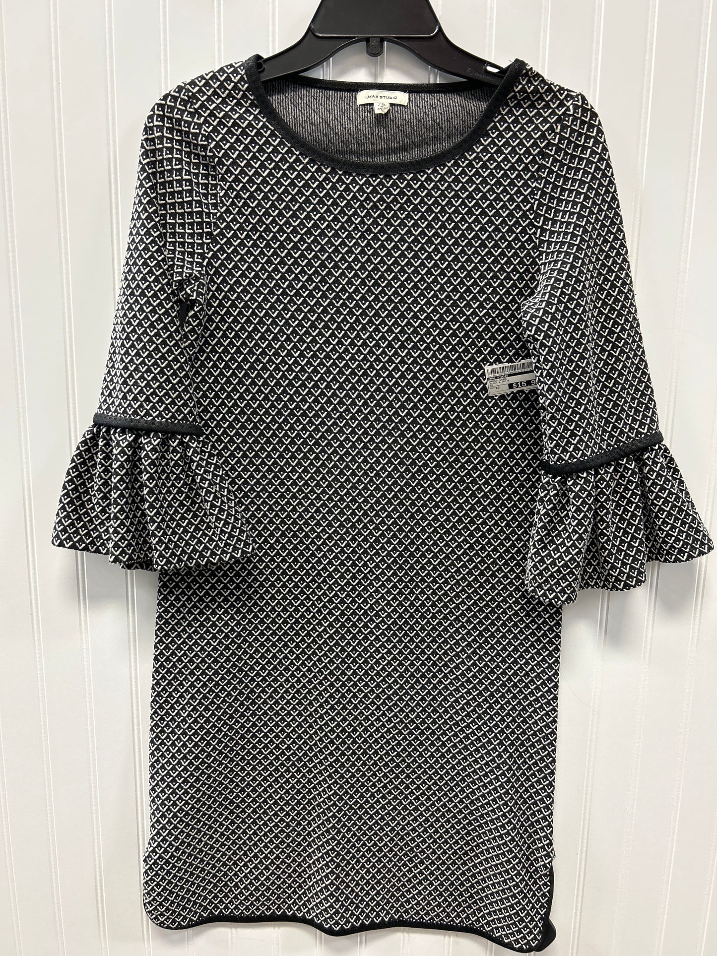 Dress Work By Max Studio In Black & White, Size:Xs