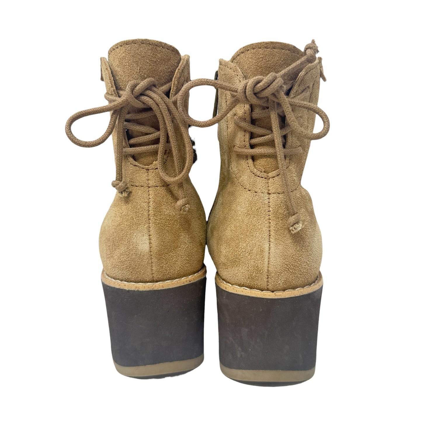 Calia Wedge Boots By Earth In Tan, Size: 9.5