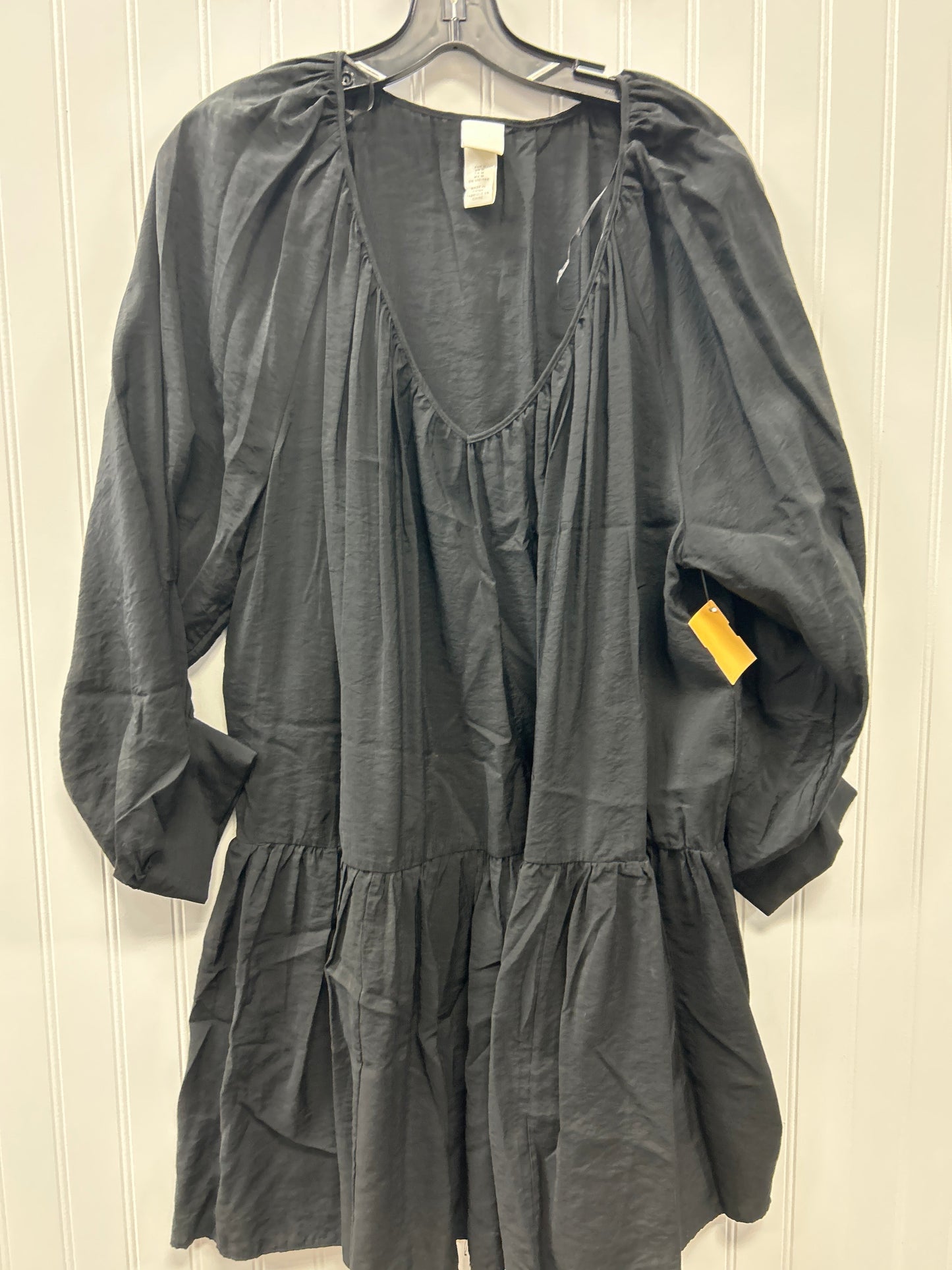 Dress Casual Midi By H&M In Black, Size:M